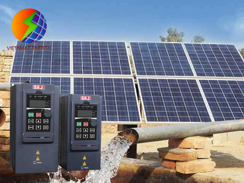 Ứng dụng biến tần bơm nước năng lượng mặt trời trong xử lý nước