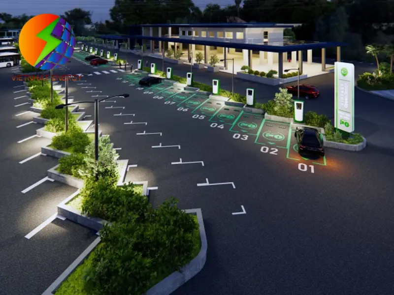 Thiết kế của trạm sạc xe điện