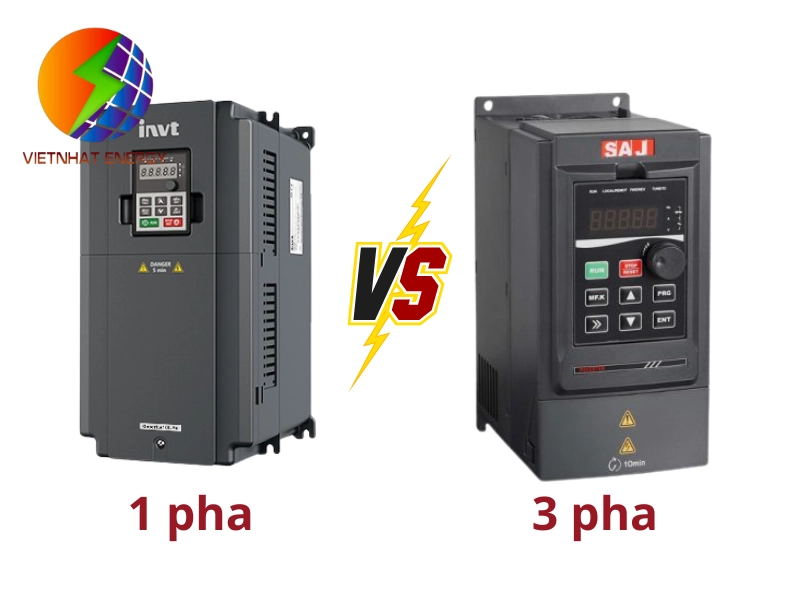So sánh biến tần bơm nước năng lượng mặt trời 1 pha và 3 pha để lựa chọn biến tần phù hợp
