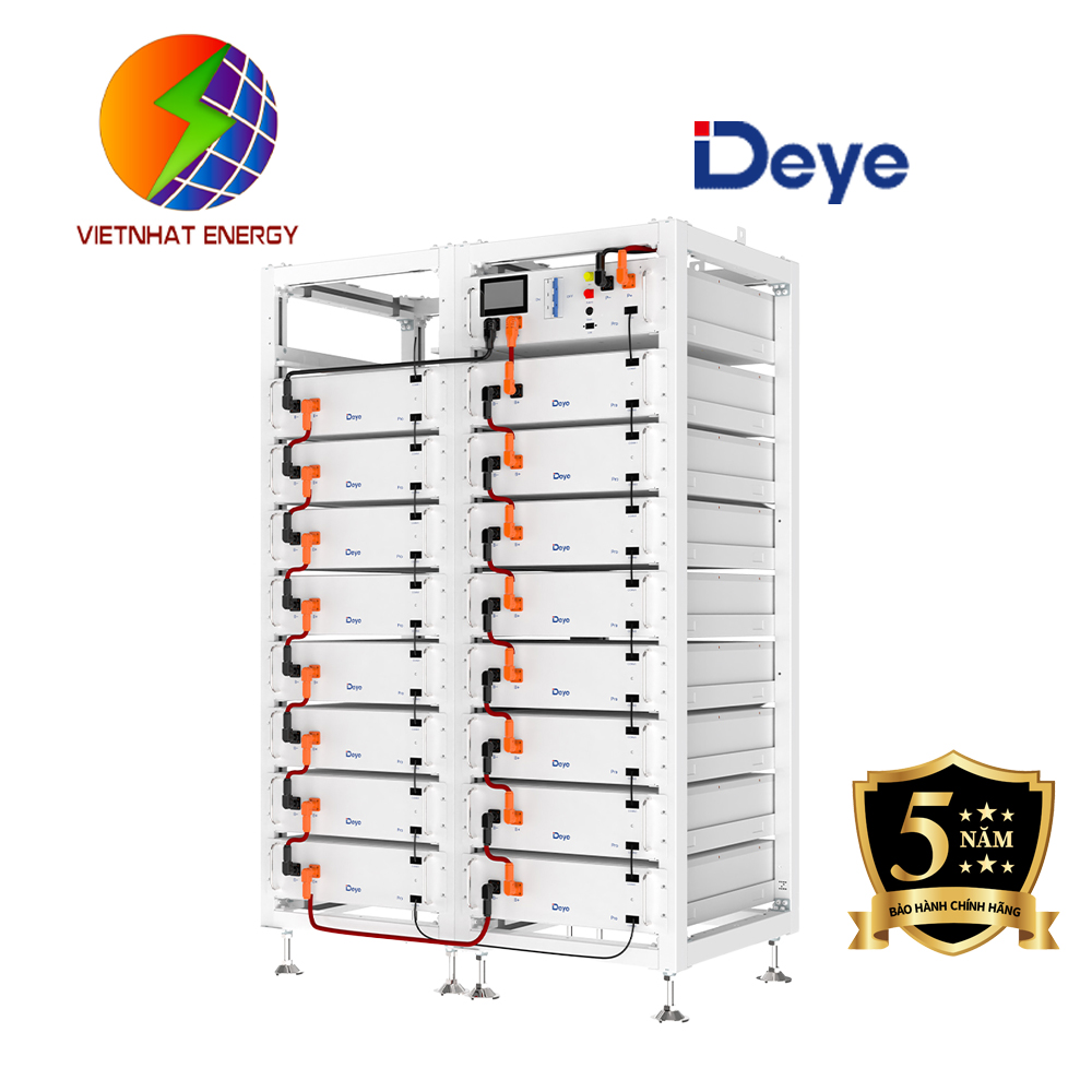 Pin Lithium lưu trữ DEYE 5.12Kw Áp Cao