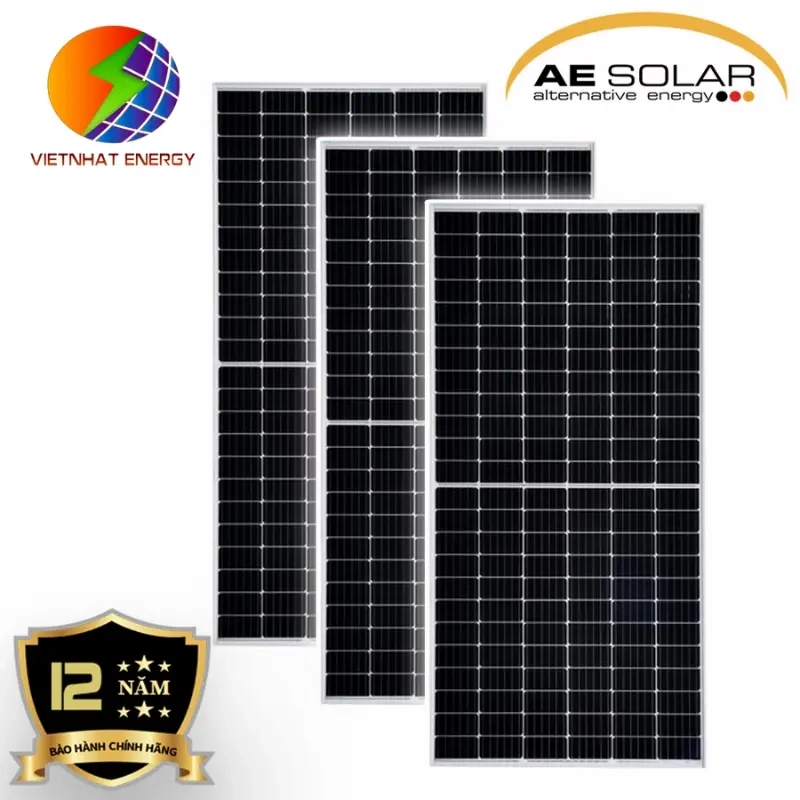 pin ae solar với các công suất 450w, 550w, 570w, 650w